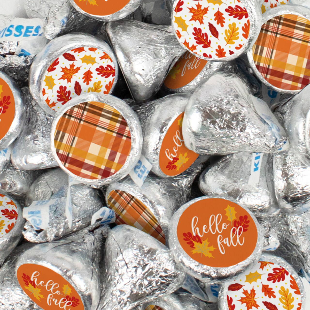 Fall Candy Party Favors Chocolate Hershey's Kisses Hello Fall